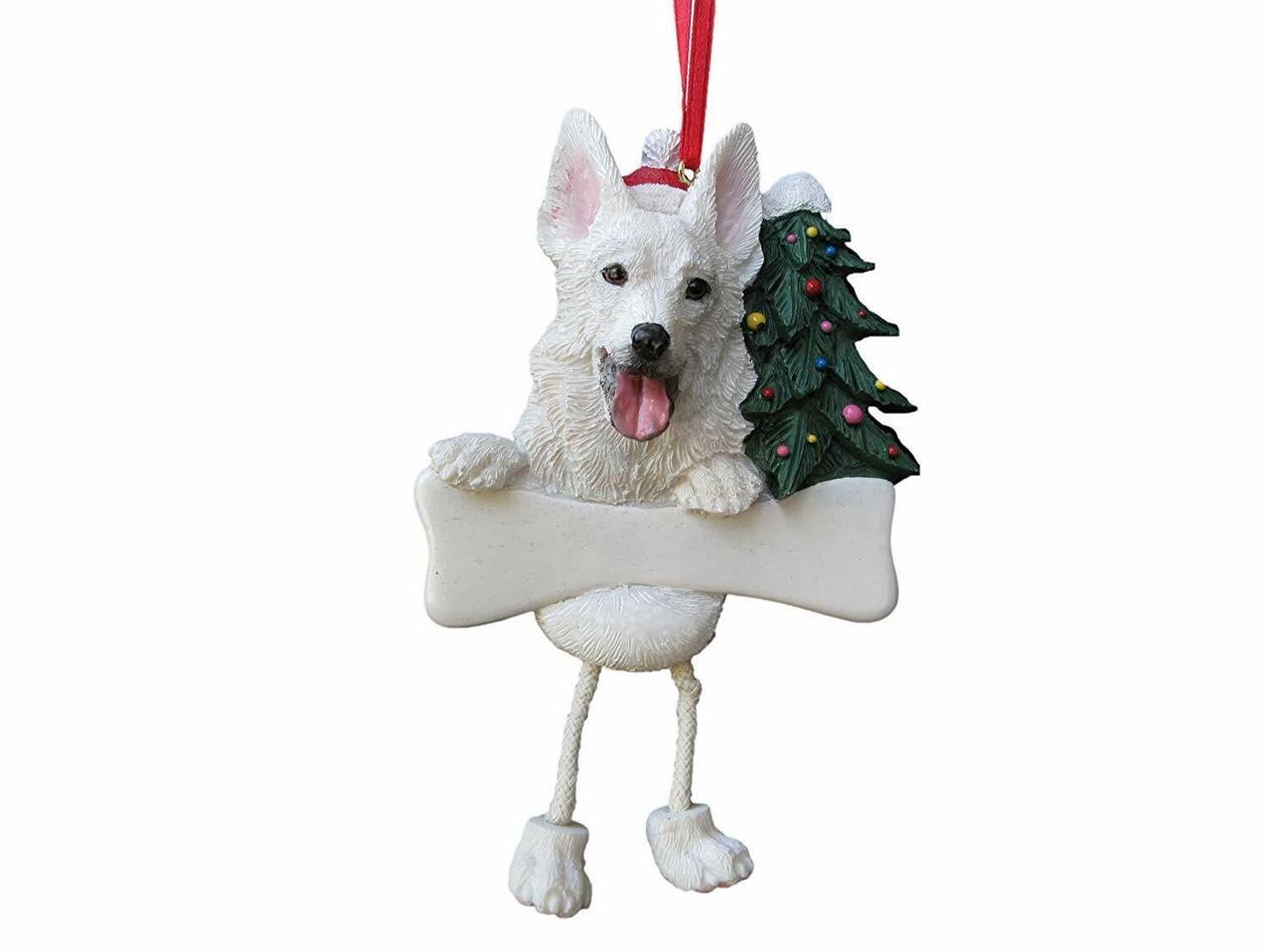 E&S Pets Holiday Christmas Ornament Ball Shatterproof NEW Greyhound Brindle Dog 