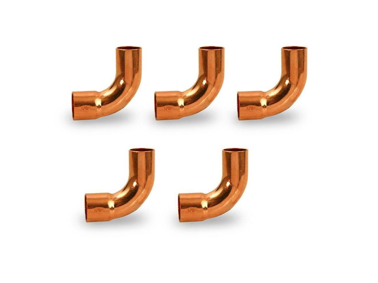 W01034 / C165-0100 Pack of 7/8" HVAC Copper Coupling with Rolled Stop 5 