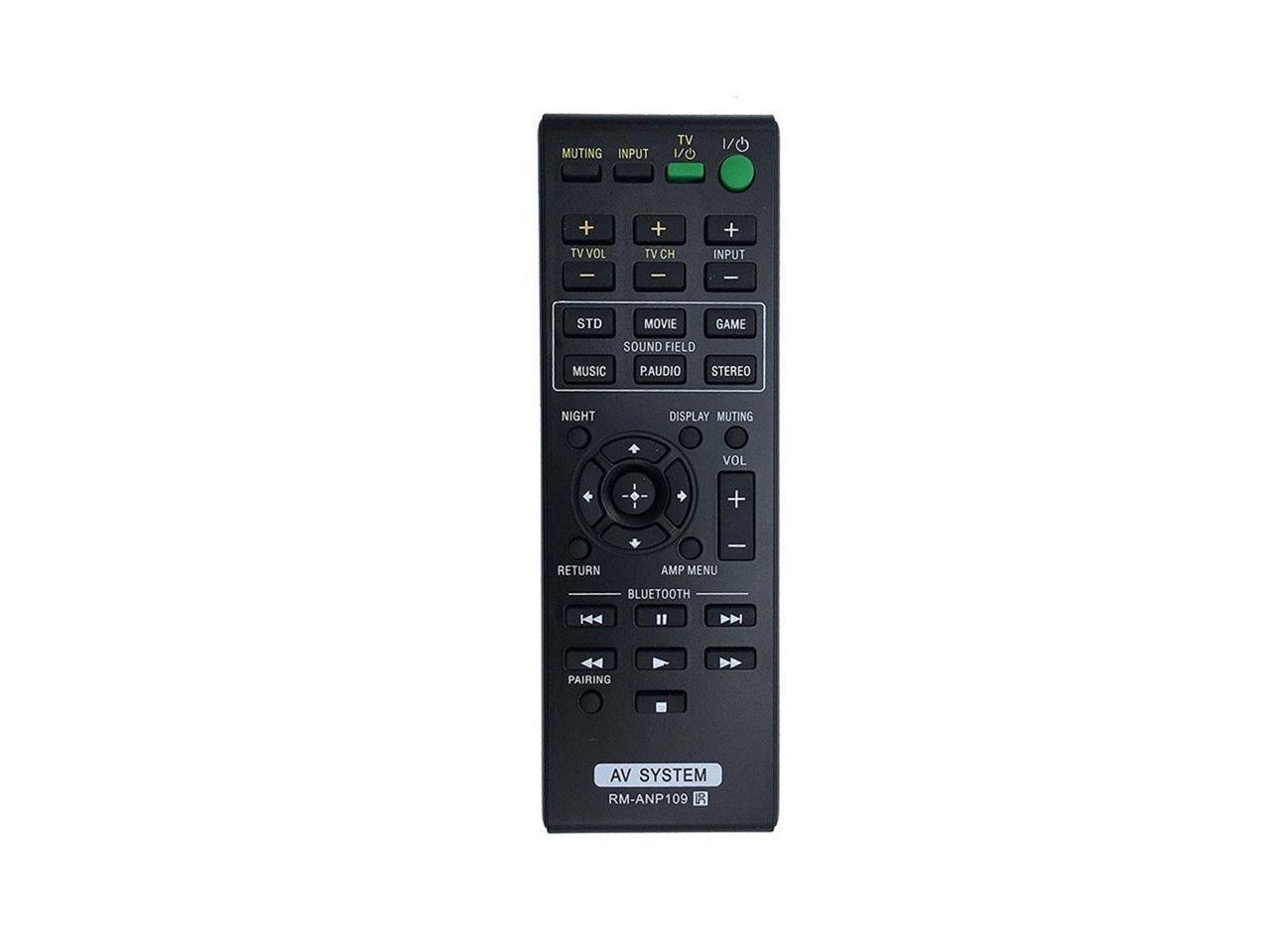 New RM-ANP109 Remote for Sony AV System SA-CT260 SA-CT260H SA-WCT260H HT-CT260C - Newegg.com