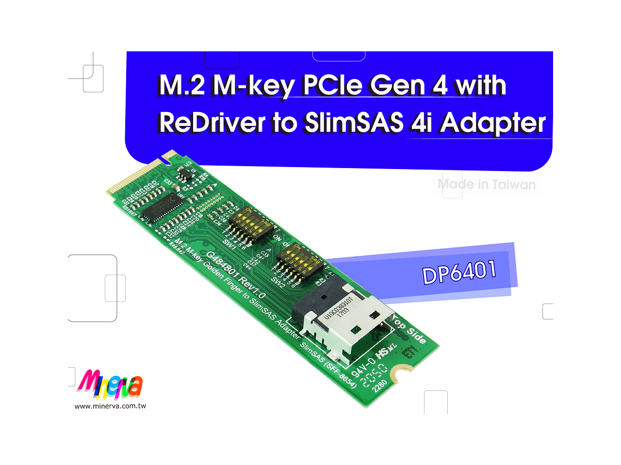 M M Key Pcie Gen With Redriver For Sff I Adapter Newegg Com