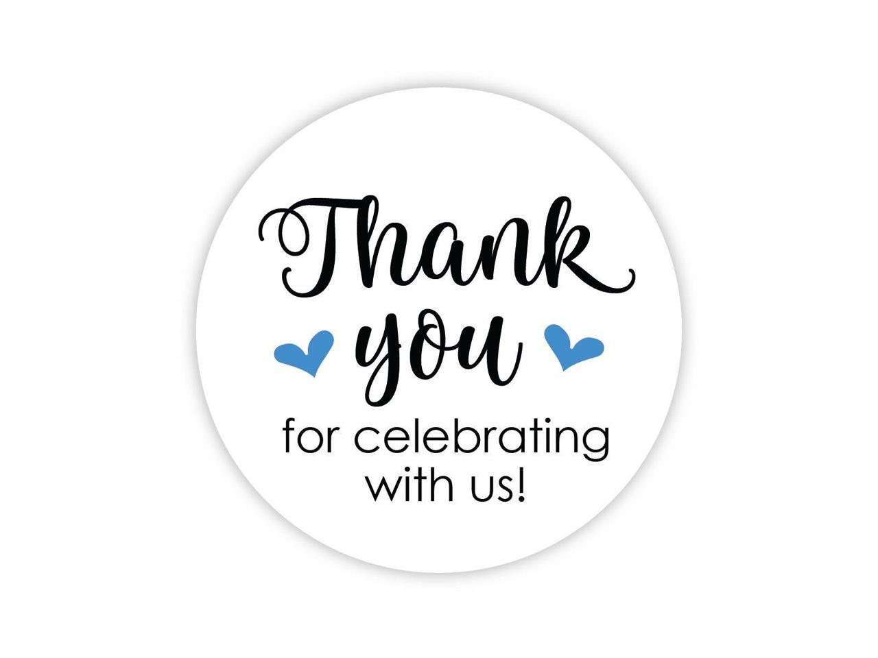 thank you for celebrating with us stickers