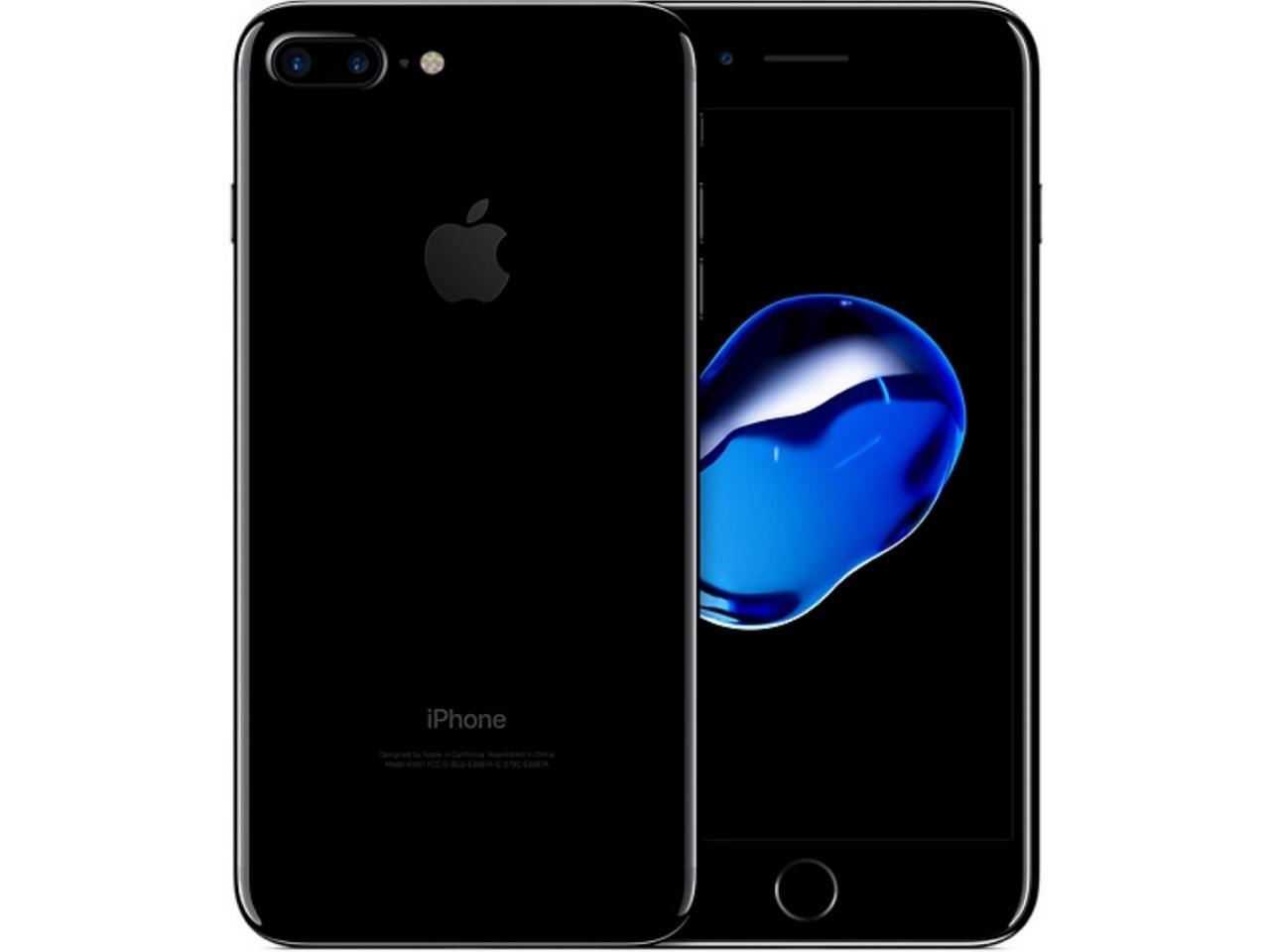 Used Very Good Apple Iphone 7 Plus 128gb Cellular Unlocked Jet Black Mn4d2ll A Newegg Com