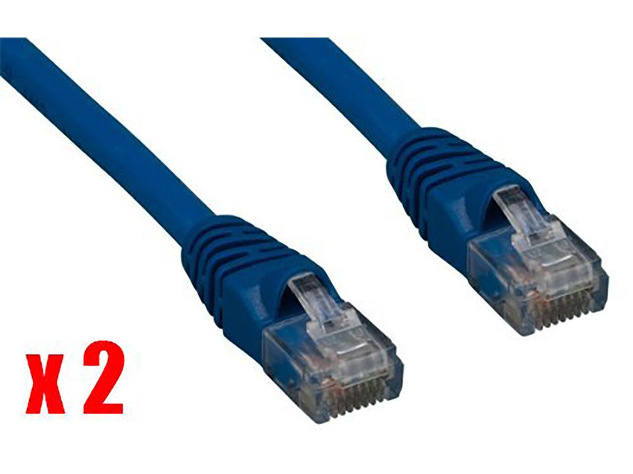 Imbaprice 100ft Pack Of 2 Cat5e Rj45 Patch Ethernet Network Cable 100 Ft Black For Pc Mac Laptop Ps2 Ps3 Xbox And Xbox 360 Newegg Com