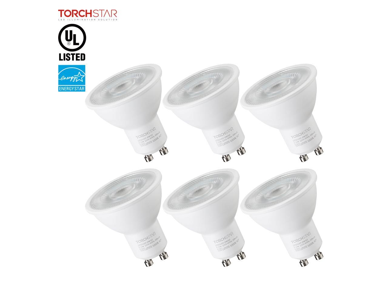SATCO S9383 6.5W 120V MR16 40' Beam GU10 Base Energy Saving LED White Light Bulb 