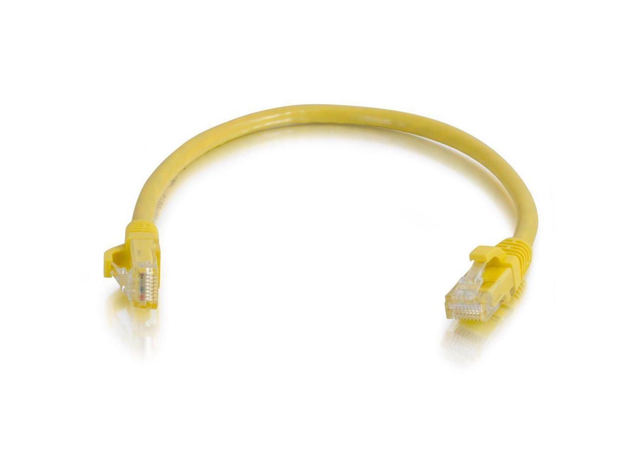 C2G Cables to Go 338424 5-ft Male RJ45 Cat5e Ethernet Cable Cord NEW Yellow 