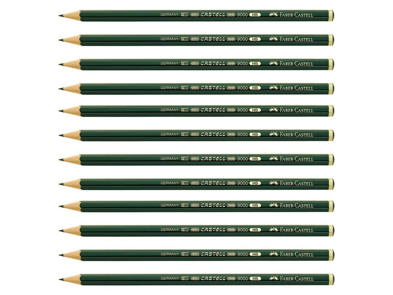 FaberCastell Pencils, Castell 9000 Art graphite pencils, HB No.2