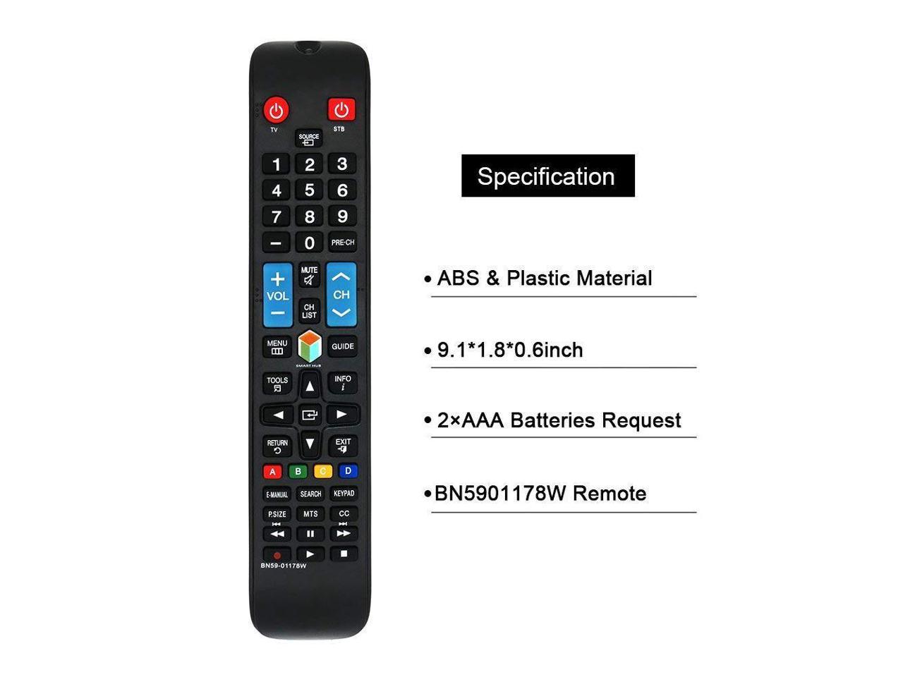 RRC BN59-01178W for Samsung TV Universal Replacement Remote Control LCD LED Smart HDTV 