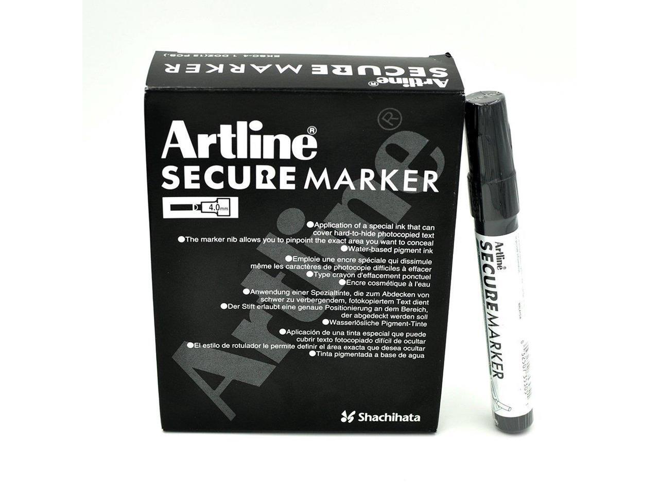 Pigment Ink Artline Secure Marker Redacting Pen Secure Marker