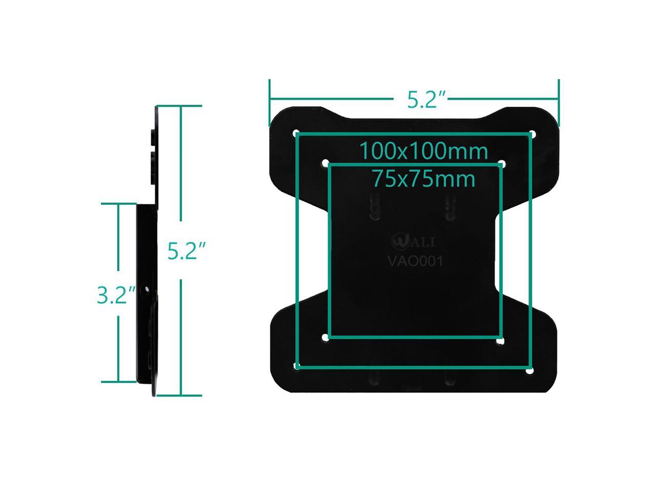 Wali Vesa Mount Adapter Bracket For Aoc Monitors I2367fh I2367fm I2367f I2757fh I2757fm I67f I2267fw And I2267fwh Vao001 Black Newegg Com