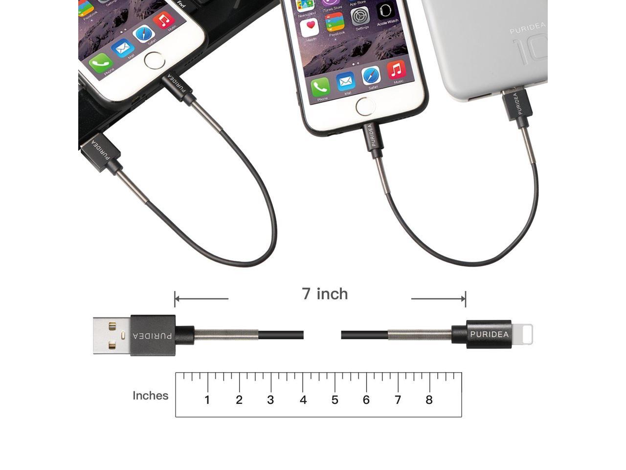 Short iPhone Charging Cable 3Pack 1FT USB Cord Fast Charge and Data