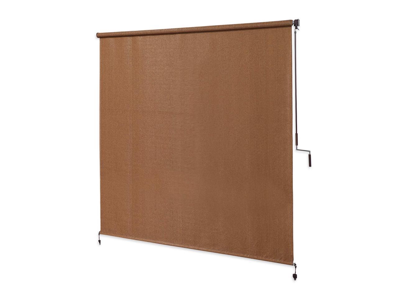 Coolaroo Exterior Roller Shade, Cordless Roller Shade with 90 UV Protection, No Valance, (6 W X