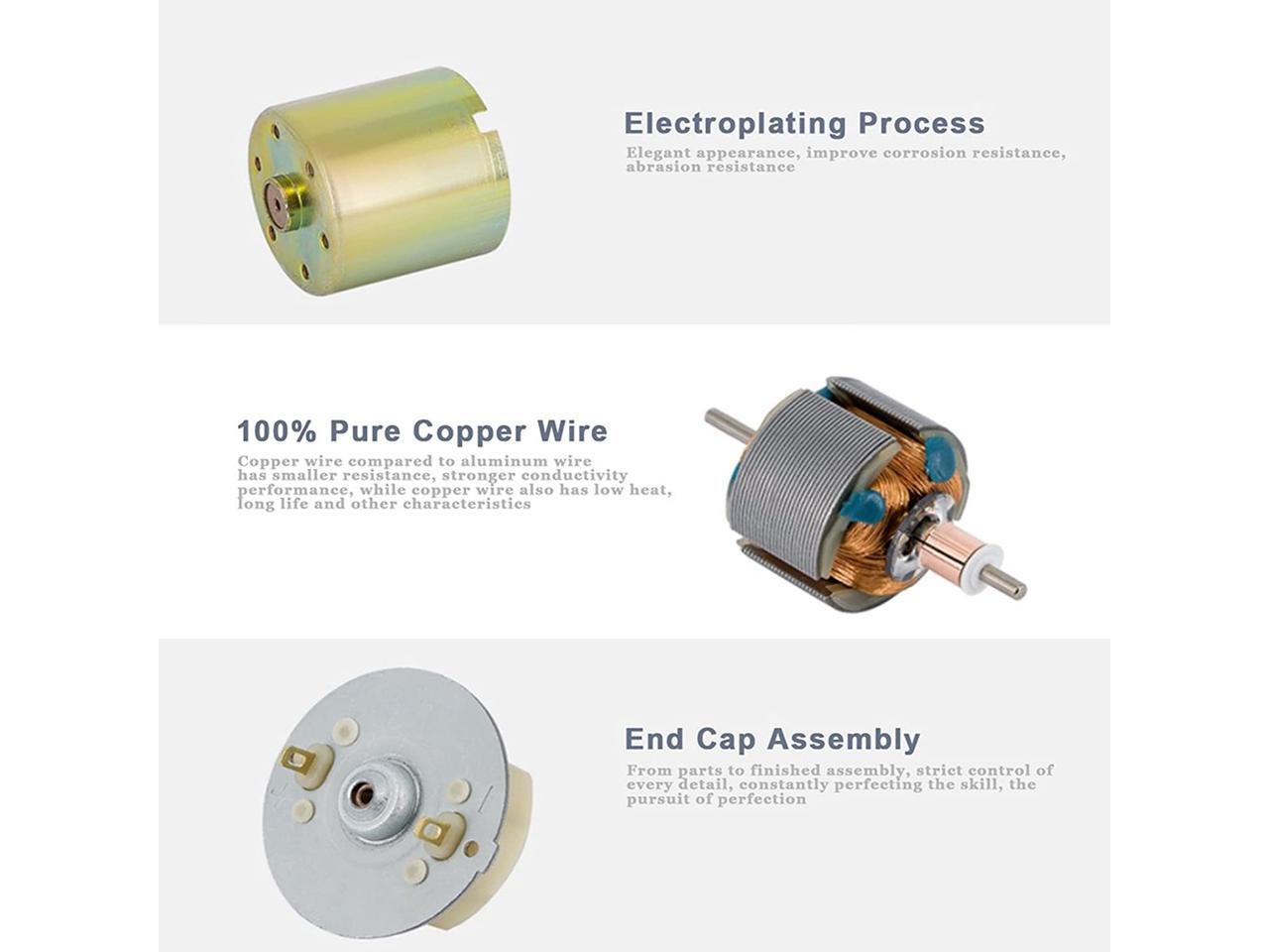 Greartisan DC 12V 550RPM Gear Motor High Torque Electric Micro Speed