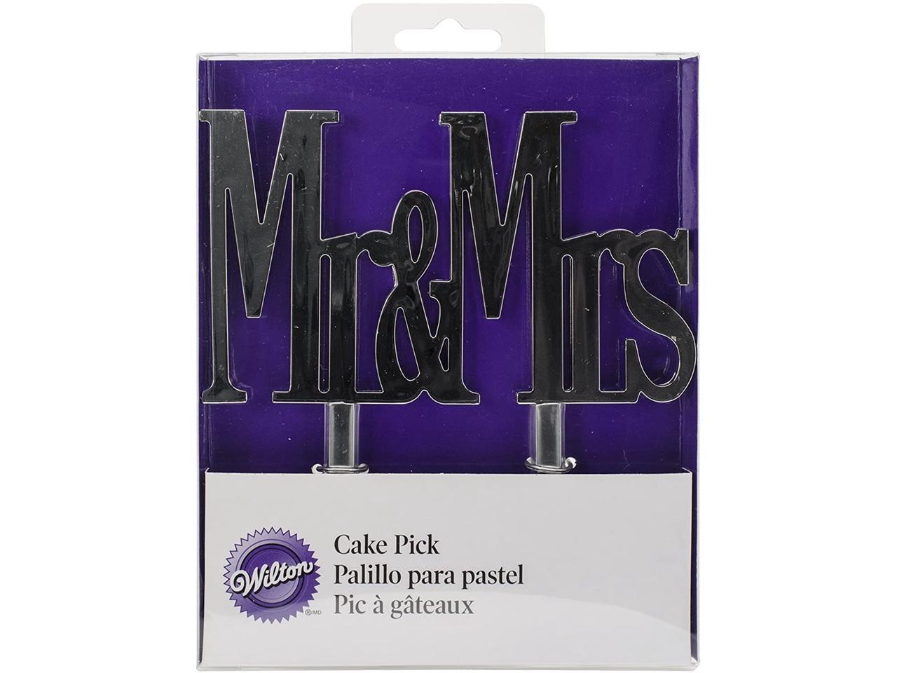 Wilton 202-2024 Mr. and Mrs. Silver Cake Pick - Newegg.com