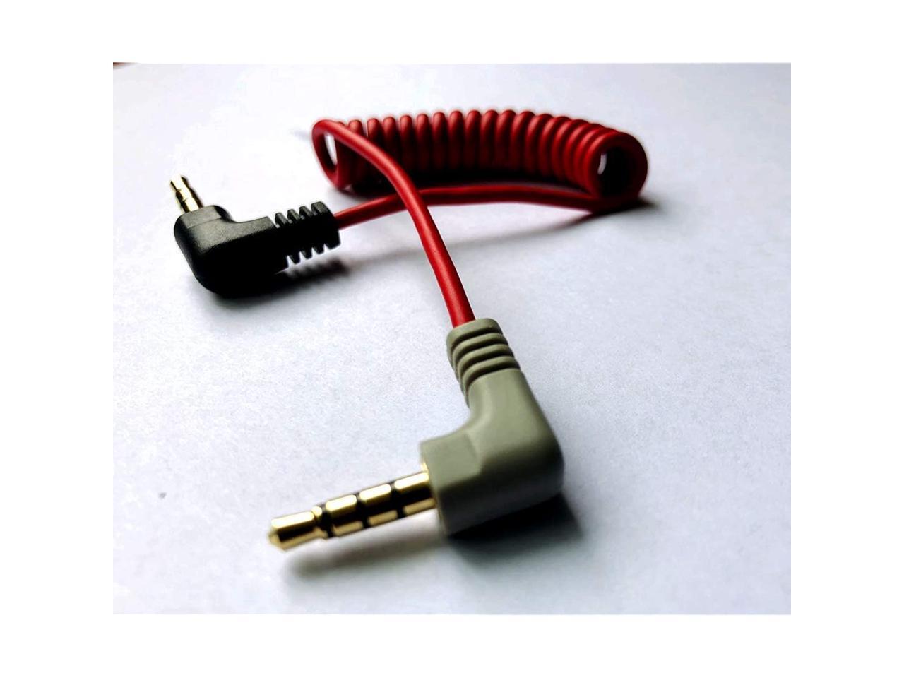 Replacement Coiled SC7 Rode Cable Microphone/Audio/Lavalier to