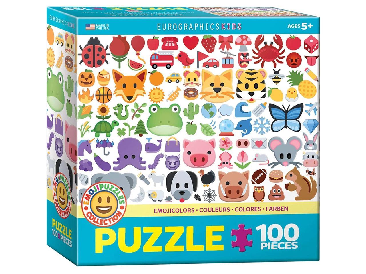 100-Piece EuroGraphics Colors Emojis Puzzle Jigsaw Puzzle 