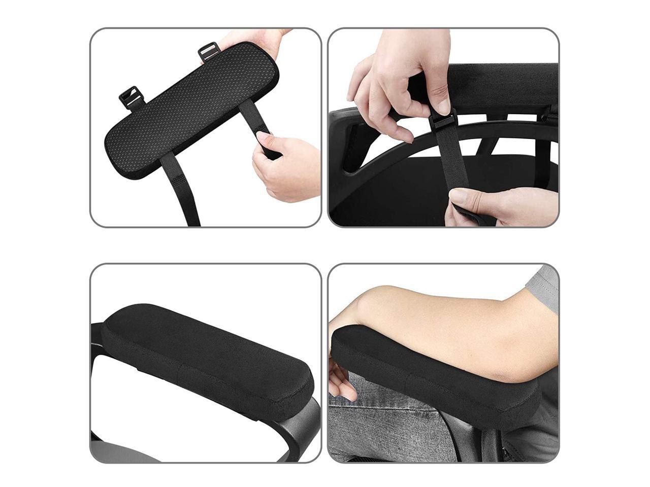 MOSISO Chair Armrest Pads (2 Pack), Memory Foam Home/Office Chair Arm