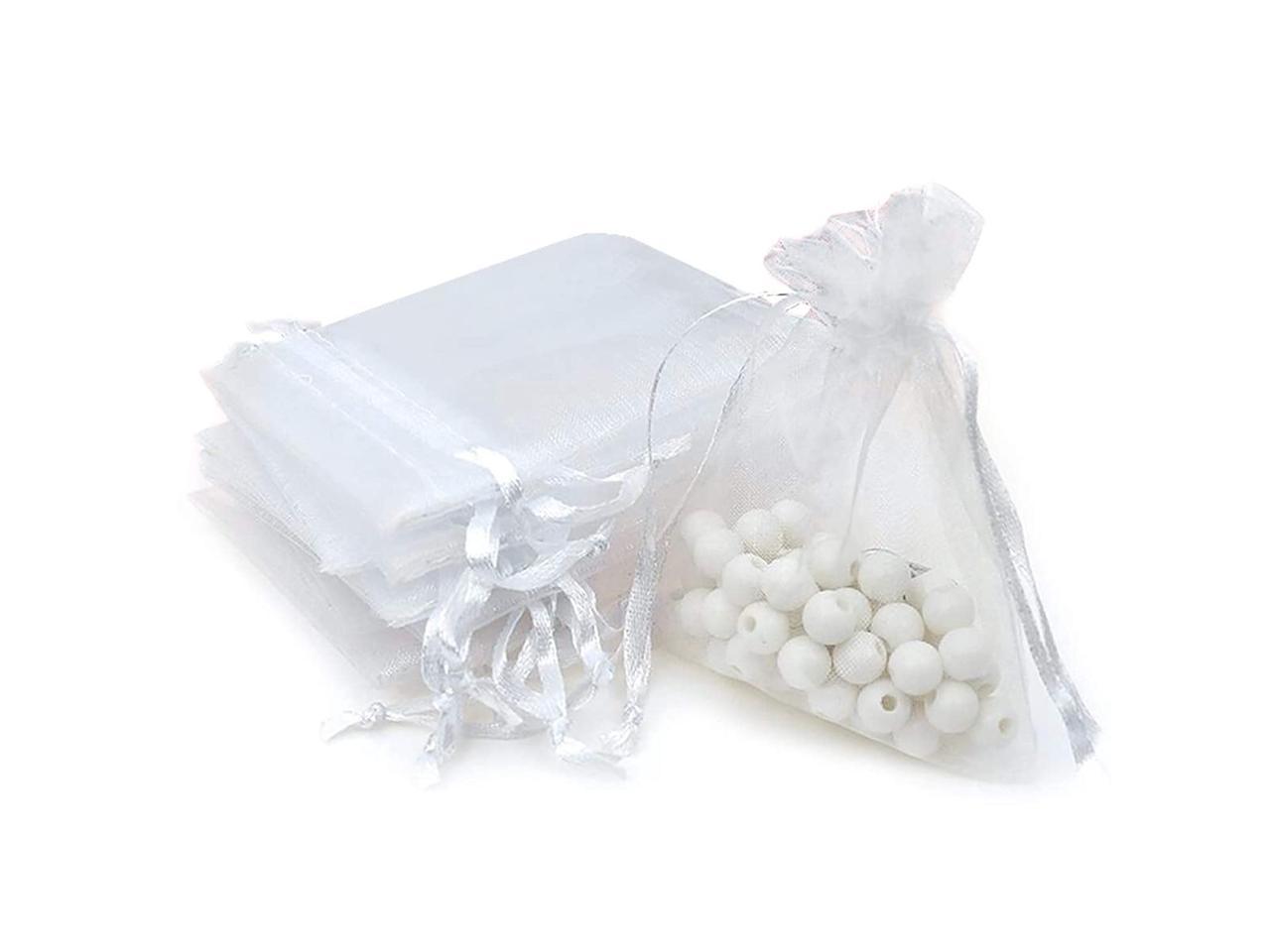 Details about   4"X5" White Organza Gift Candy Bags Jewelry Packing Mesh Pouch Wedding Party 
