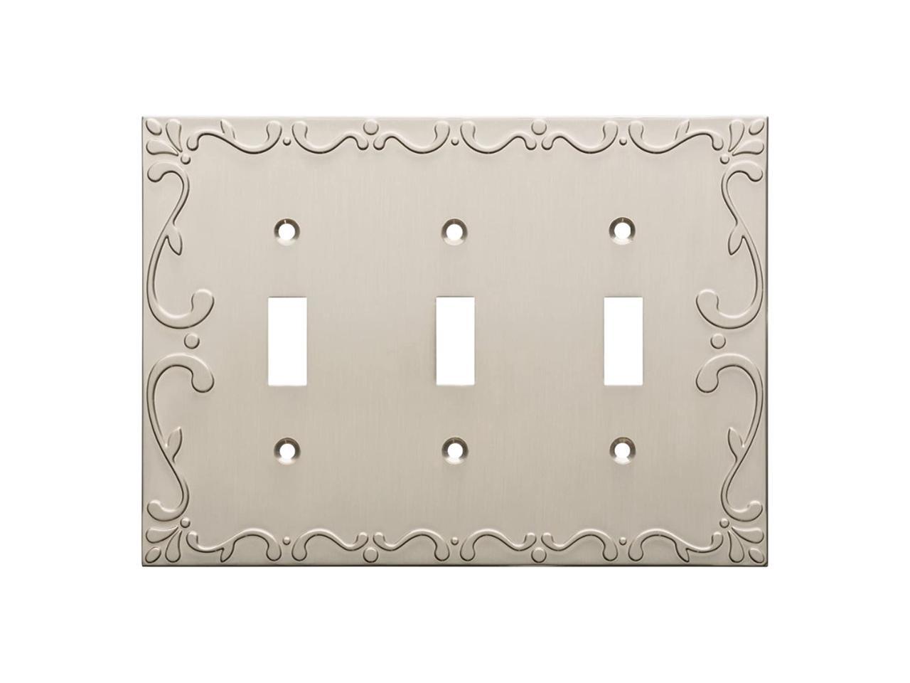 Franklin Brass W35078-SN-C Classic Lace Triple Switch Wall Plate/Switch Plate/Cover, Satin ...