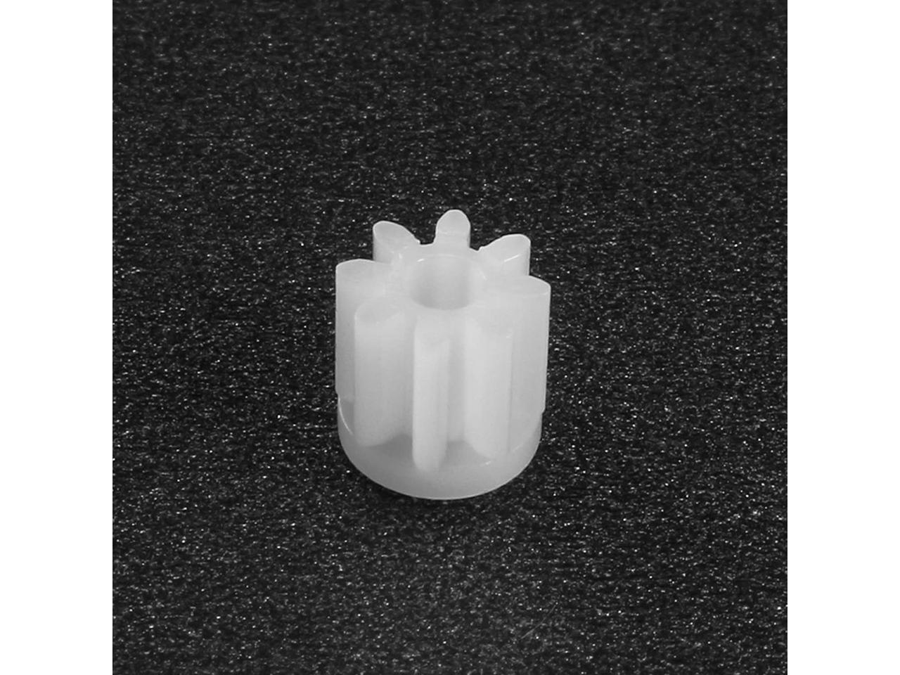 uxcell 50pcs Plastic Gears 8 Teeth Model 082A Reduction Gear Plastic Worm Gears for RC Car Robot Motor 