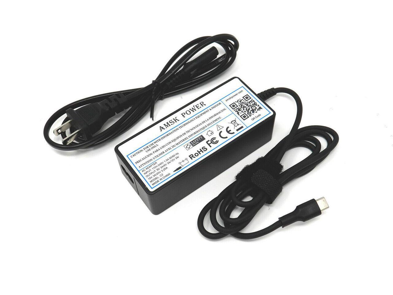Charger AC Adapter 65W USB-C for Lenovo ThinkPad E480 E580 L380 L480
