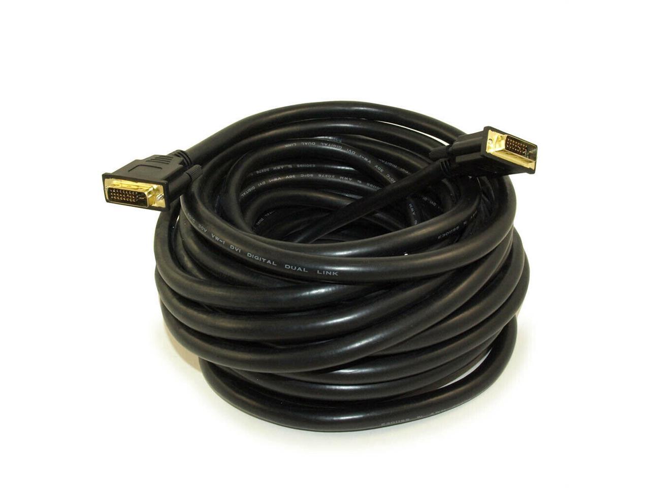 DVI D Male 24+1 HDTV DUAL LINK Gold Plated Cable PC 3ft 6ft 10ft 20ft 50ft Lot 