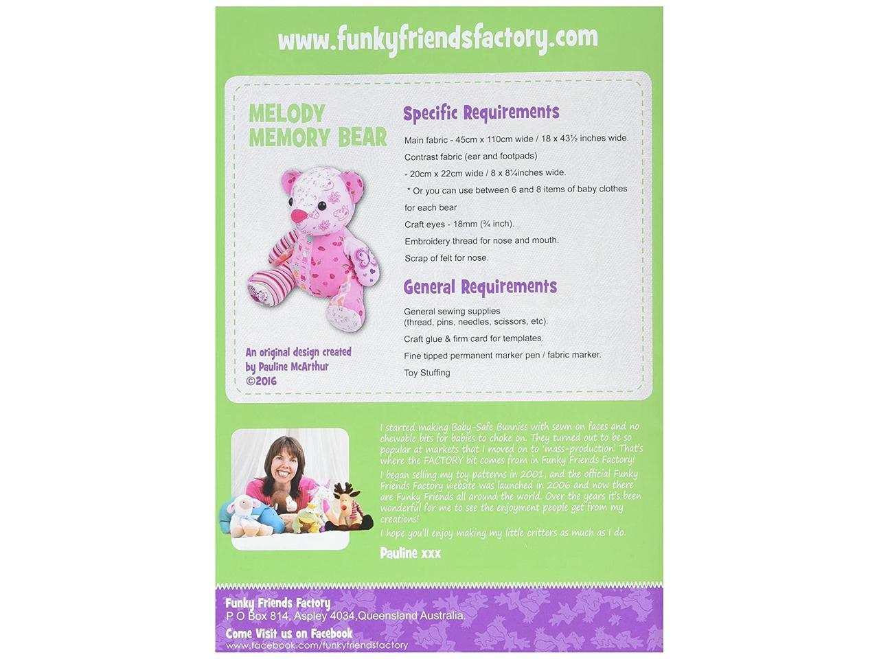 funky friends factory memory bear