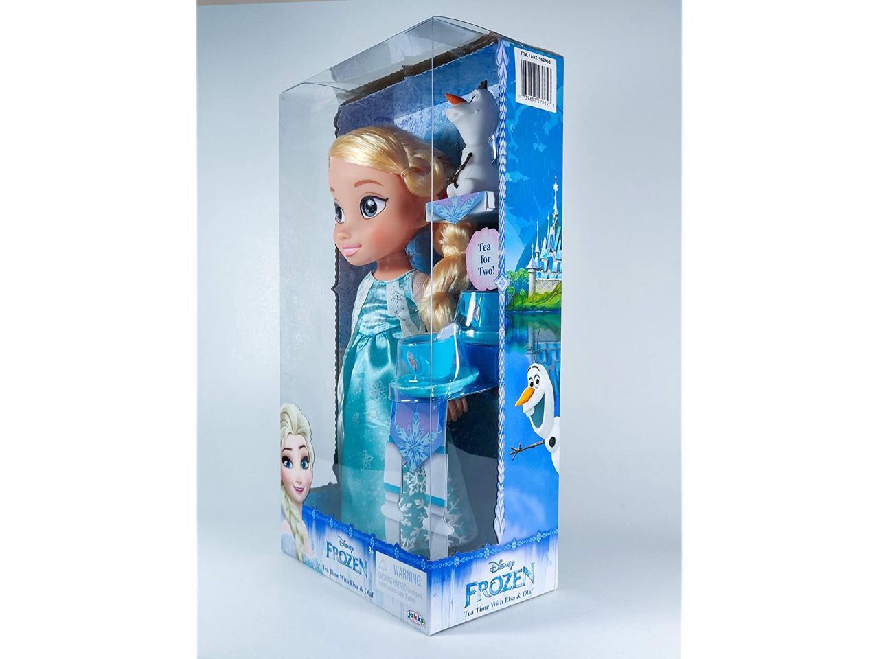 disney frozen elsa with tea set