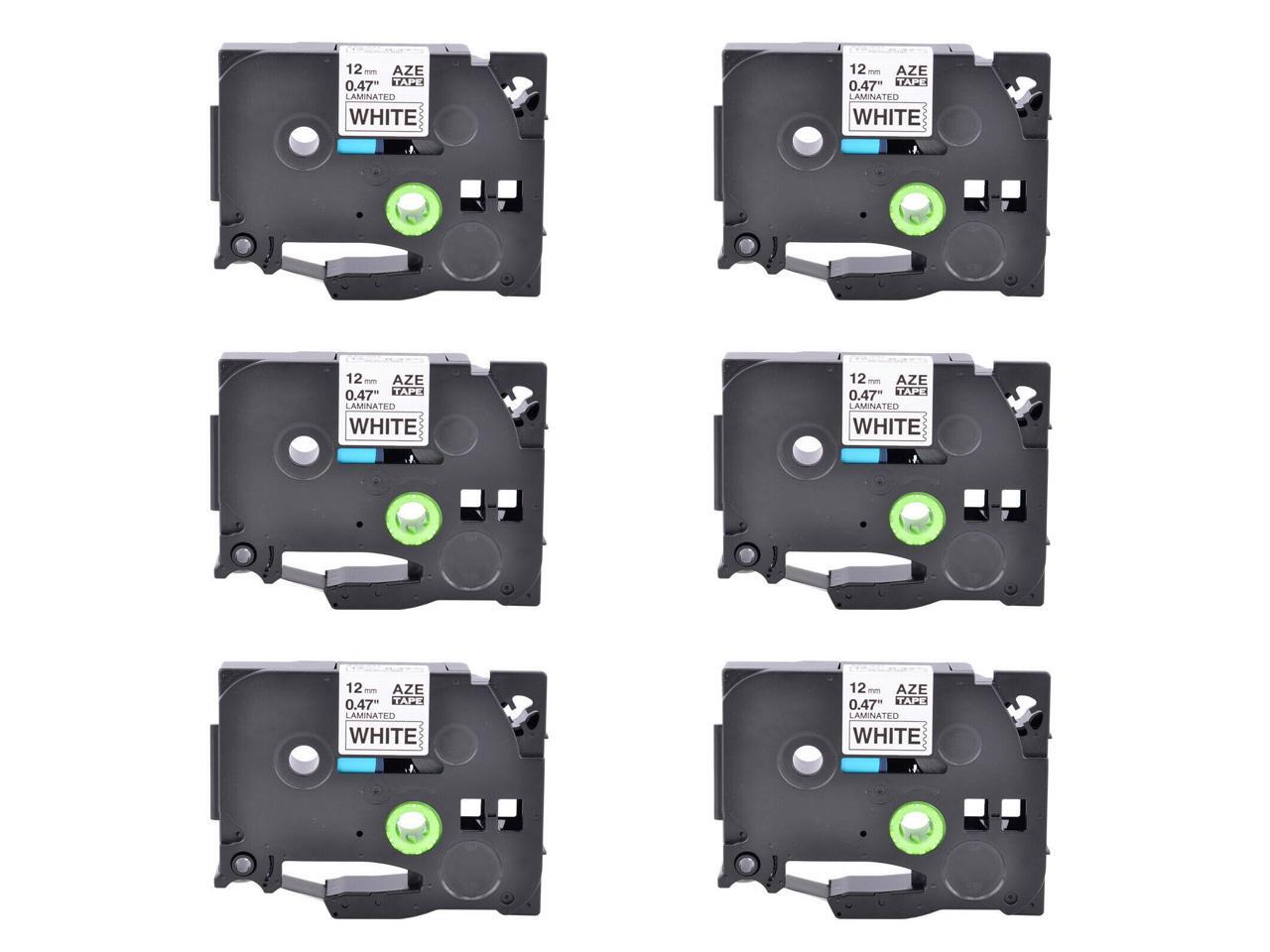 6x TZe121 221 421 521 621 721 Colored Label Tape Compatible Brother Ptouch 9mm 