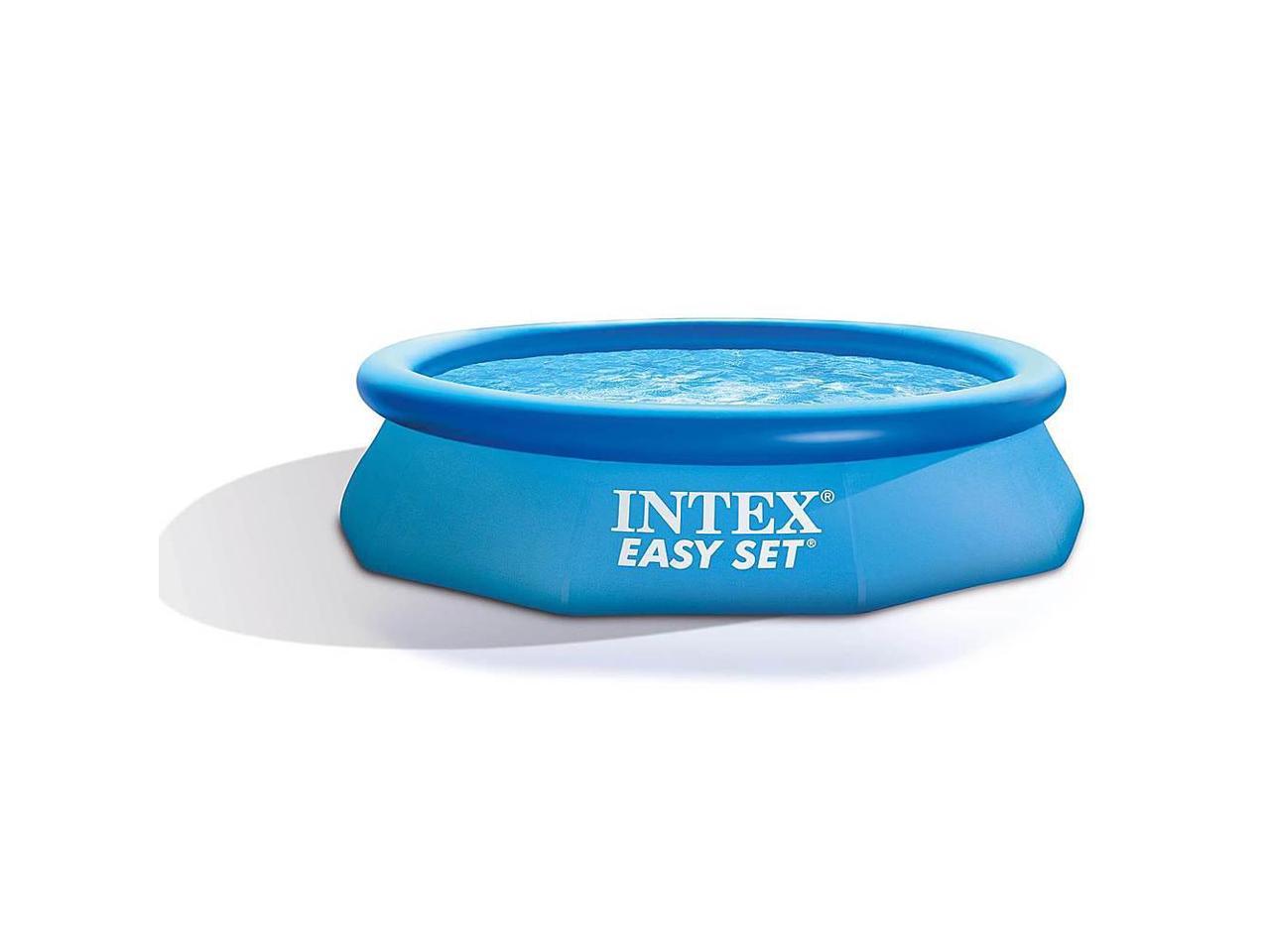 Details about   Intex 10ft x30in Round Ground Family Swimming Pool Piscina Inflatable Water Play 