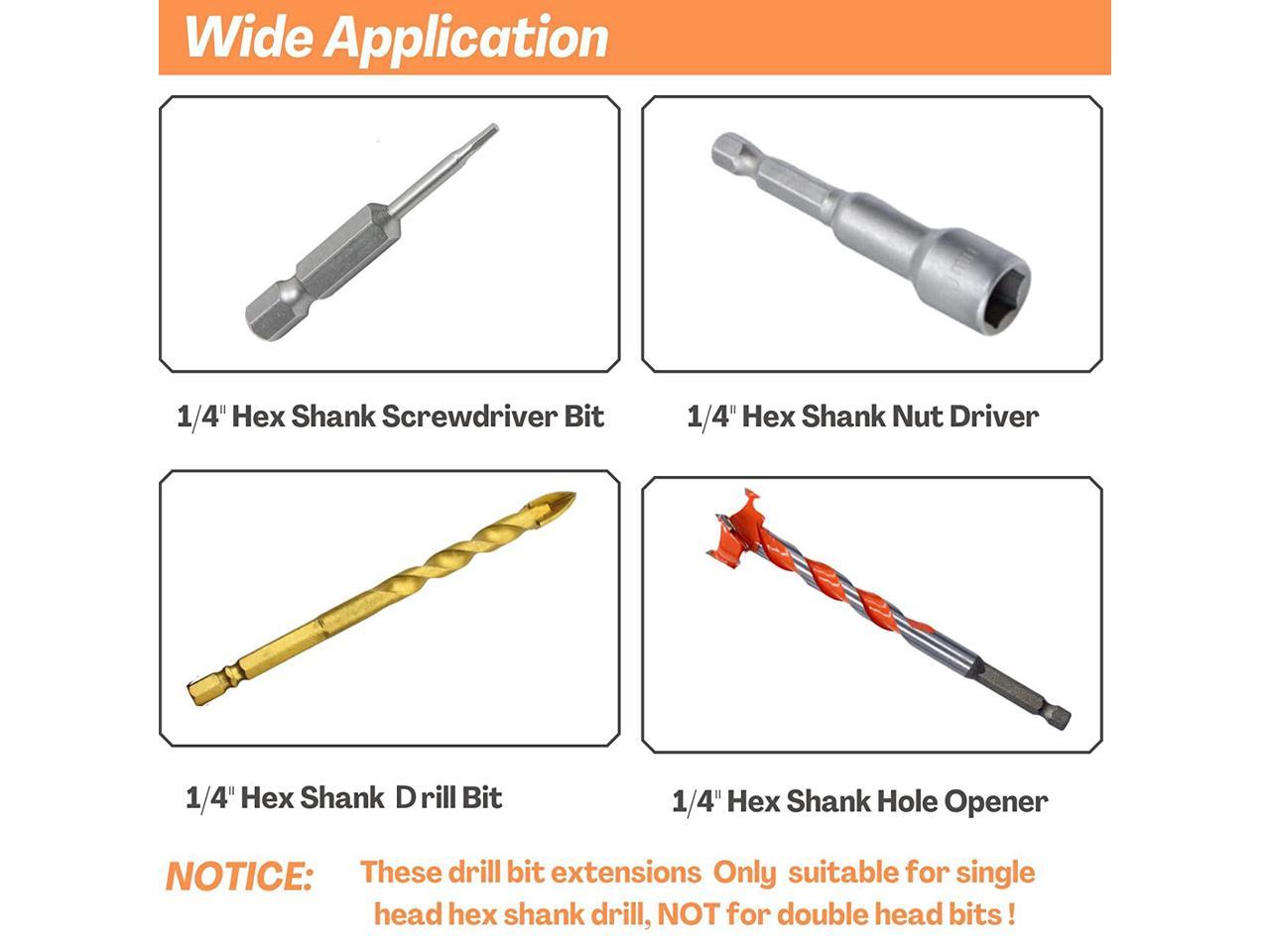 Details about   1/4" Hex Driver Adjustable Screw Depth Bit Magnetic Tip Holder Steel Drywall USA 