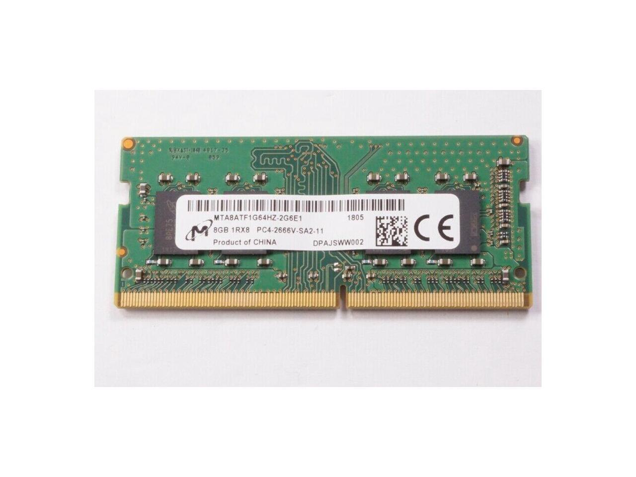MTA8ATF1G64HZ-2G6E1 Micron 8gb Pc4-21300 Ddr4-2666mhz So-Dimm Memory ...