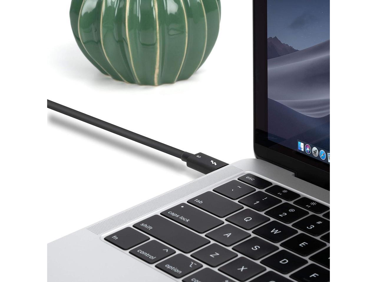 Plugable Thunderbolt 3 Certified USBC Cable 40Gbps, 2.6ft (0.8m