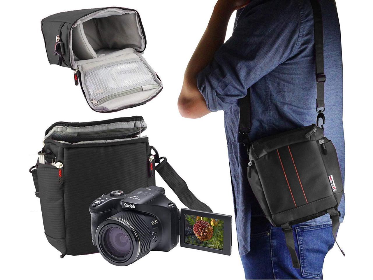 Navitech Black DSLR Camera Carrying Case Travel Bag Compatible The Canon EOS 4000D 