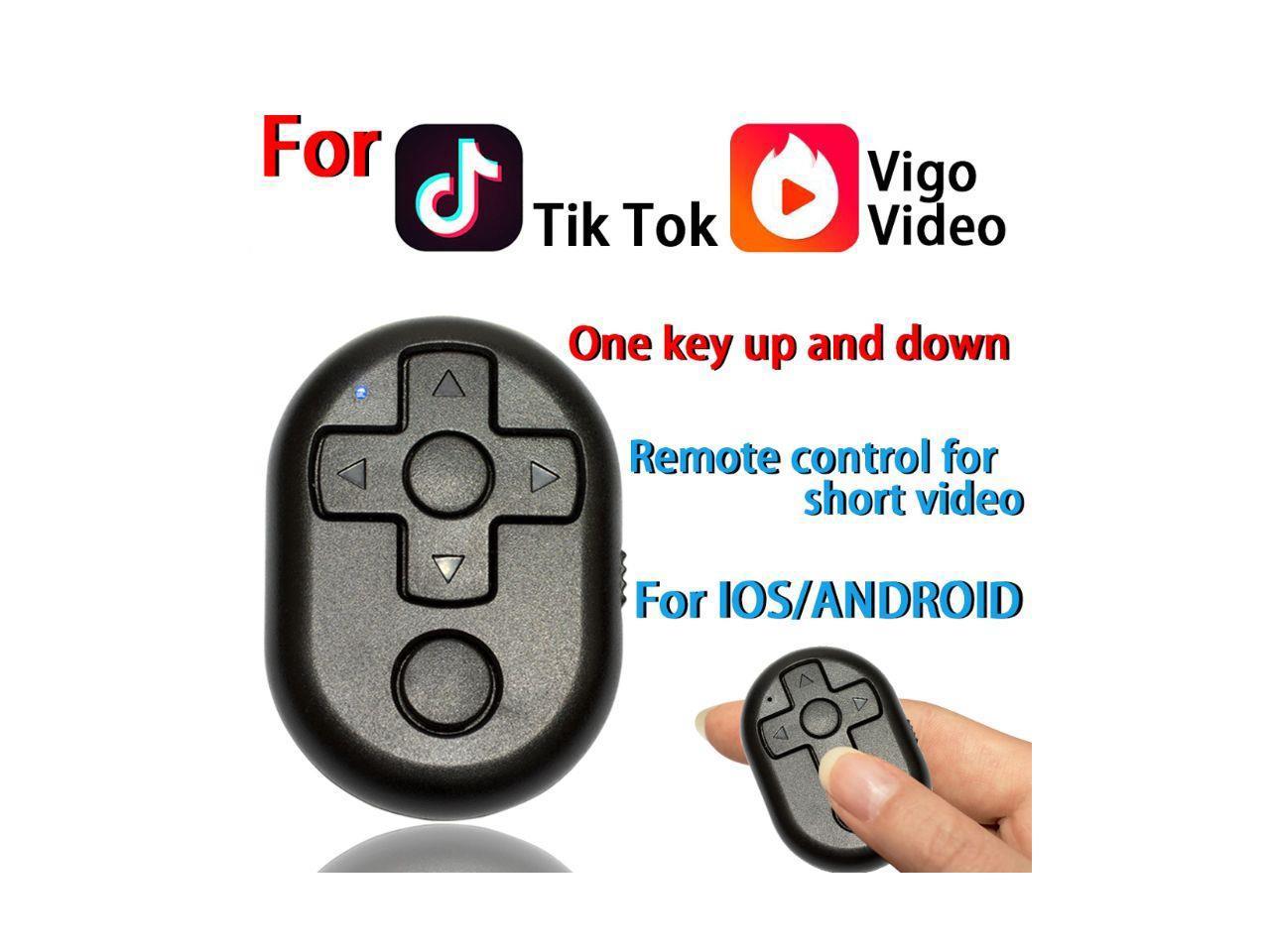 2 Pack Bluetooth Camera Remote Shutter for Smartphones iOS 14.3 and Android 11 Aliopis Multifunctional Tiktok Remote for Scrolling Videos Taking Videos Compatible with iPhone/Android Phones 