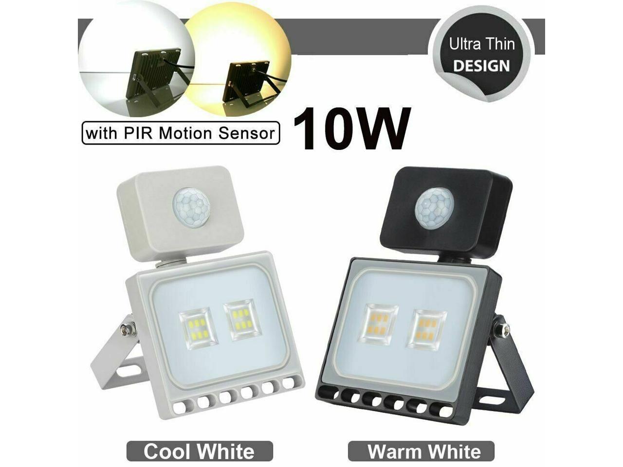 PIR LED Flood Light Motion Sensor Outdoor Security Floodlight 10W 20W 30W 50W