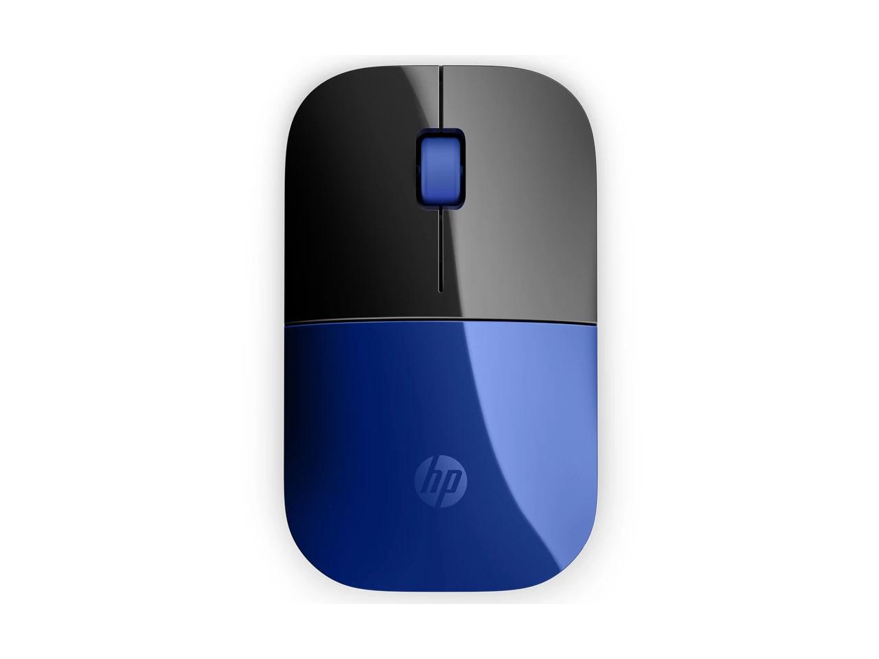 Hp Z3700 Blue Wireless Mouse - Blue Led Wireless Radio Frequency Black