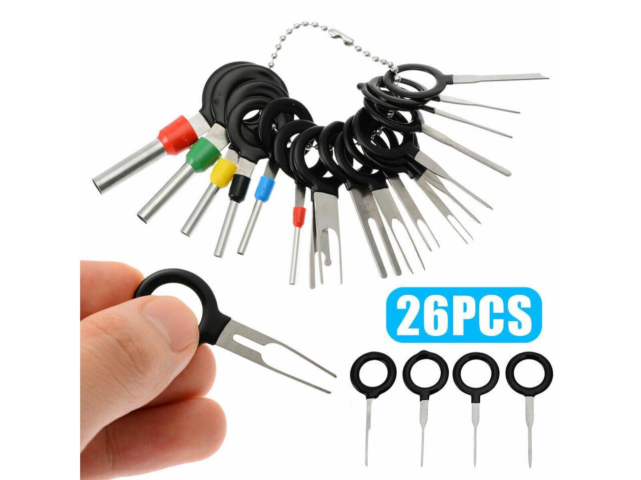 19x Car Terminal Extractor Remover Connector Crimp Pin Release Removal Tool Kit 