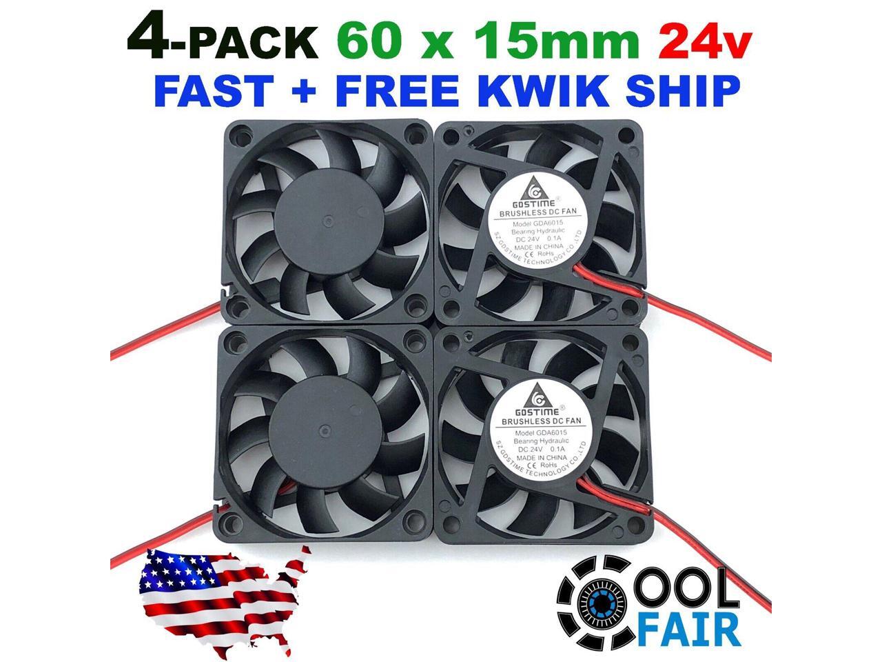 1 Piece 6015 GDStime 24v 60mm x 15mm 6cm pc case 2pin cooling heatsink Fan c39 1 Piece 6015 GDStime 24v 60mm x 15mm 6cm pc case 2pin cooling heatsink Fan c39