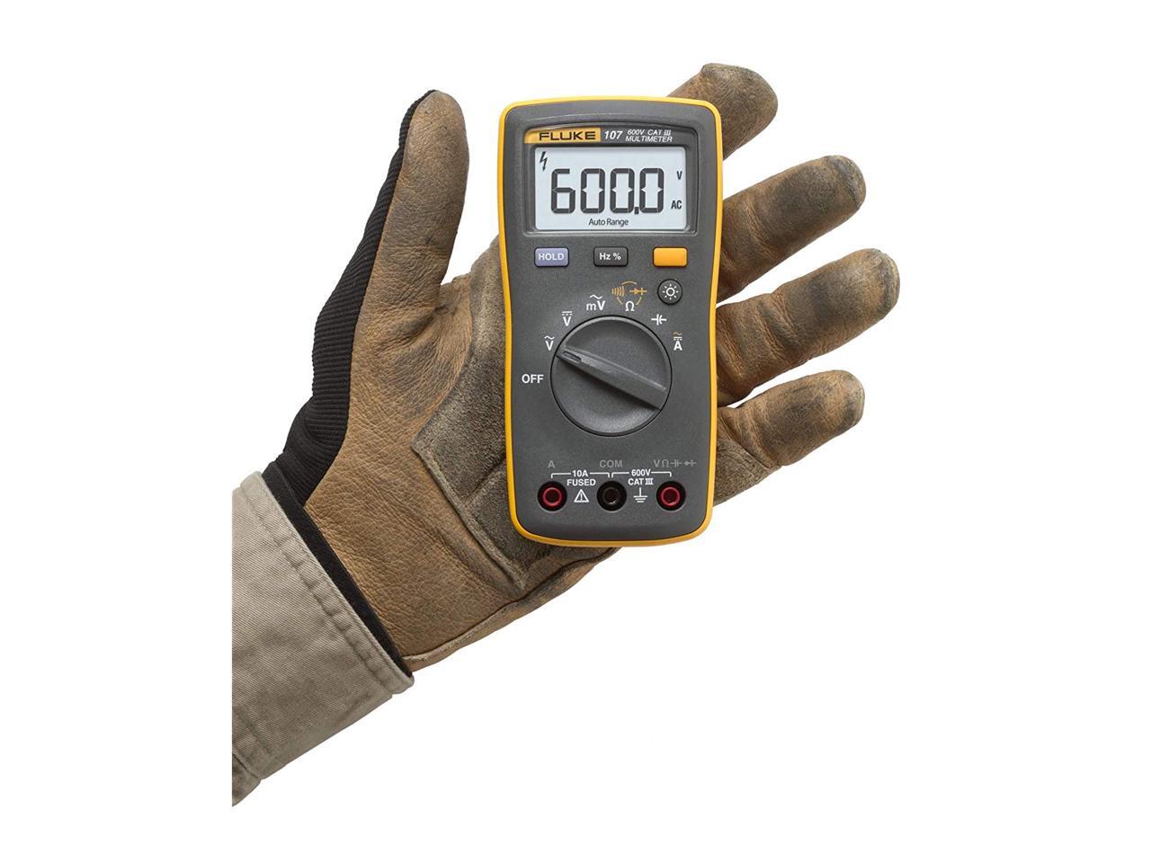 Fluke 107 Ac/dc Current Handheld Digital Multimeter by Fluke, Gray