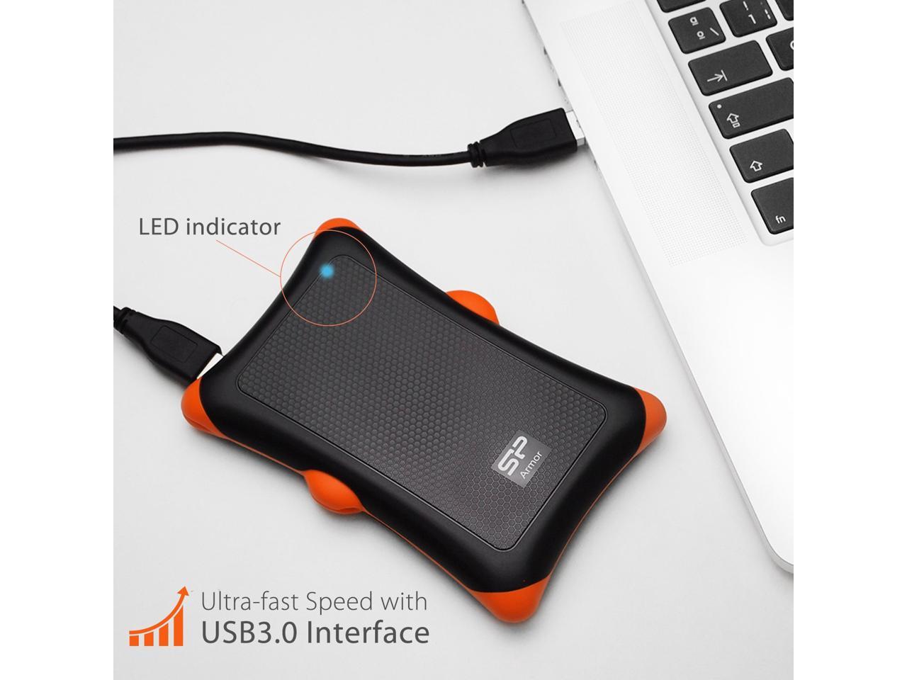 Silicon Power 1TB Rugged Portable External Hard Drive Armor A30