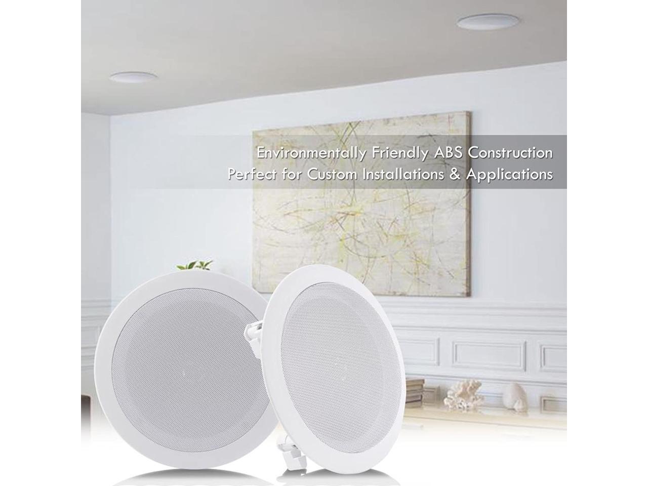 Pyle Pair 6.5” Flush Mount Inwall Inceiling 2Way Home Speaker System