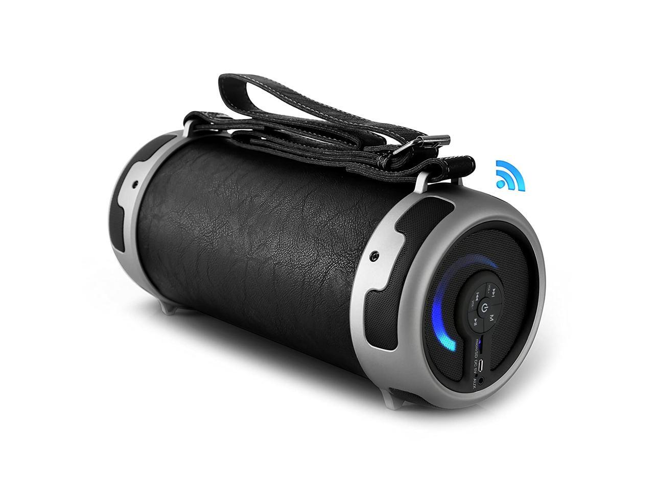 Pyle Portable Speaker, Boombox, Bluetooth, Rechargeable Battery Digital