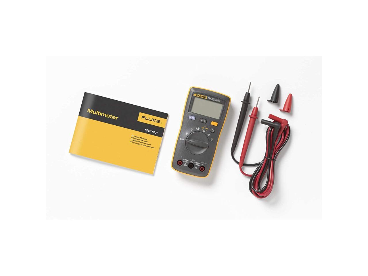Fluke 107 Ac/dc Current Handheld Digital Multimeter by Fluke, Gray
