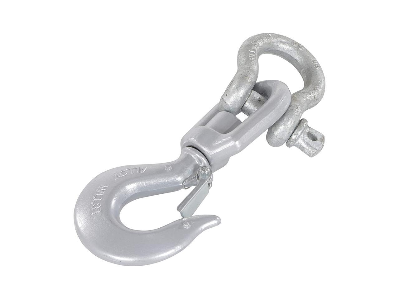 Vestil HOOKS6 Steel Swivel Lifting Hook with Clevis, 6,000lb. Working Load Limit