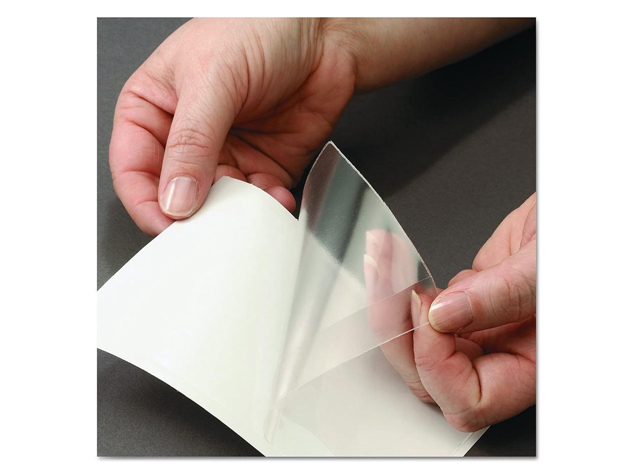 Smead SelfAdhesive Poly Pocket, Document Size, Clear, 100 per Box