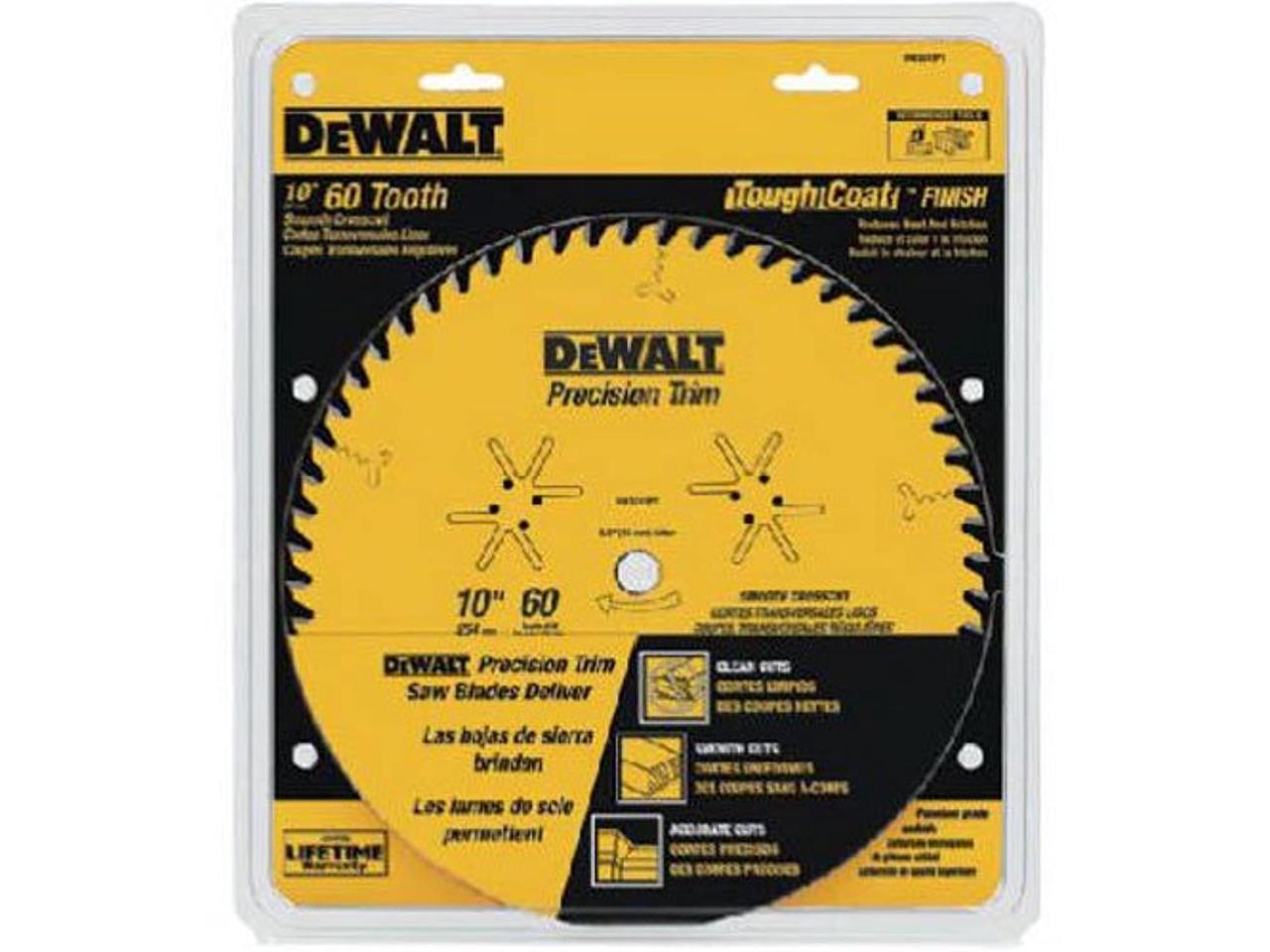 DEWALT 10Inch Miter / Table Saw Blade, ATB, Crosscutting, 5/8Inch