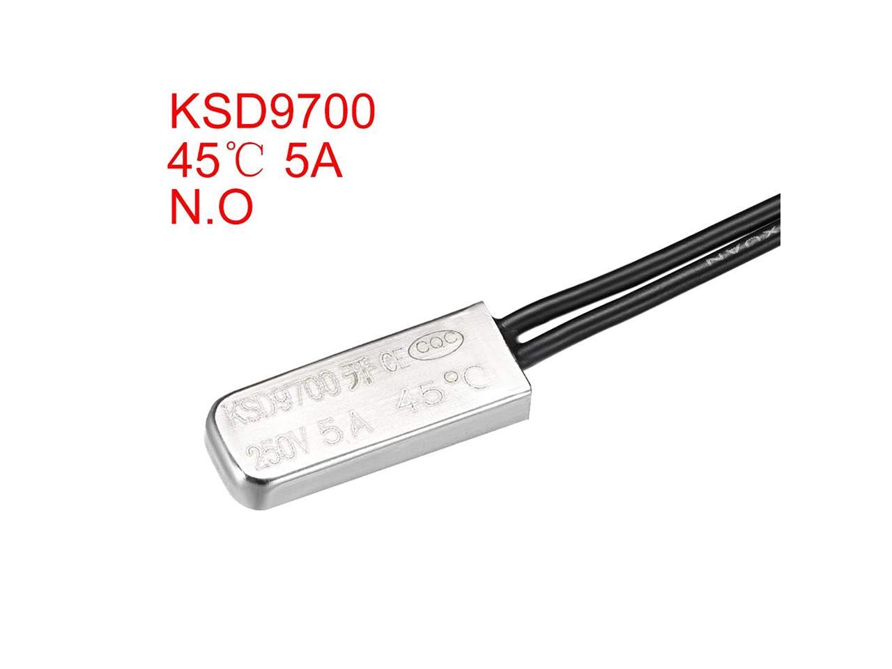 uxcell KSD9700 Thermostat, 45? Normally Open Temperature Switch Thermal