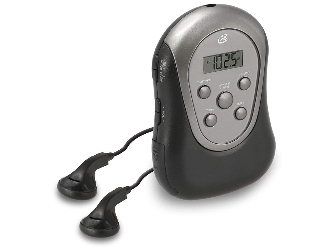 GPX R300S Am/FM Armband Radio with Earbuds,Black