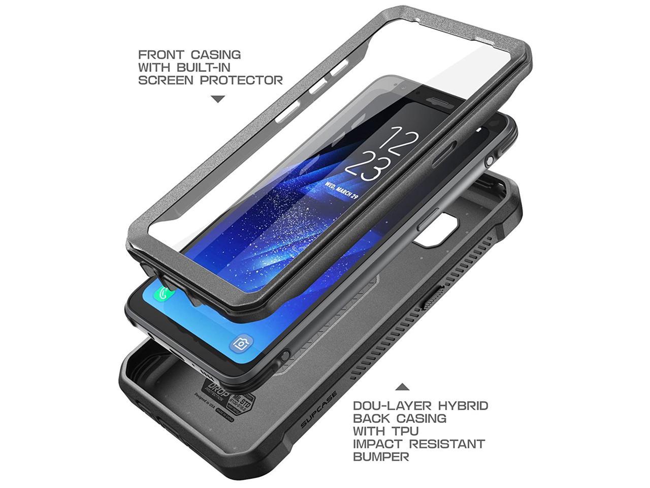 SUPCASE Galaxy S8 Active Case, Full-Body Rugged Holster Case with Built ...