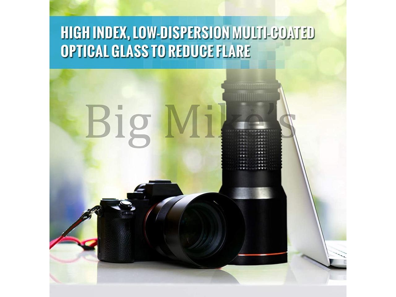 HighPower 500mm/1000mm f/8 Manual Telephoto Lens for Nikon Z6, Z7 Mirrorless Cameras